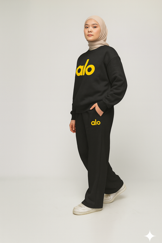 ALO Cozy Set Black
