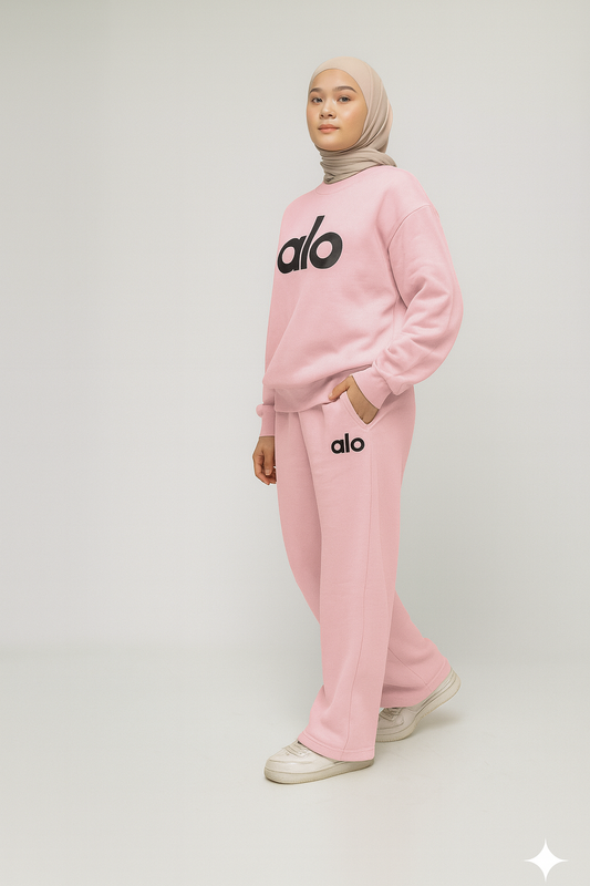 ALO Cozy Set Pink