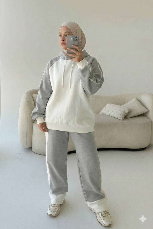 Tracksuit Set Gray